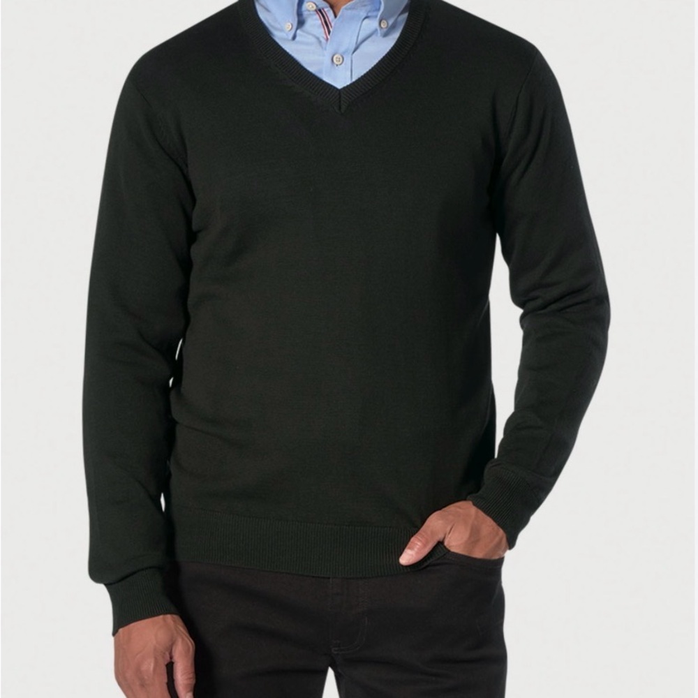 Vintage Michael Thomas  V-Neck Sweater Sea Island Cotton
